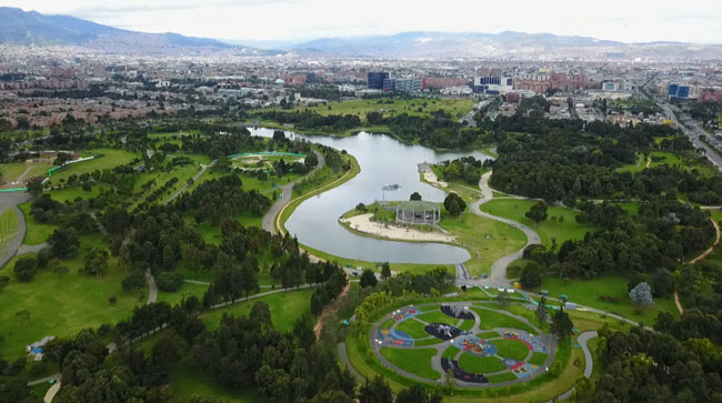 Foto aérea Parque Simón Bolívar