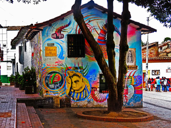 Grafitis en el Chorro de Quevedo, Turismo Bogotá